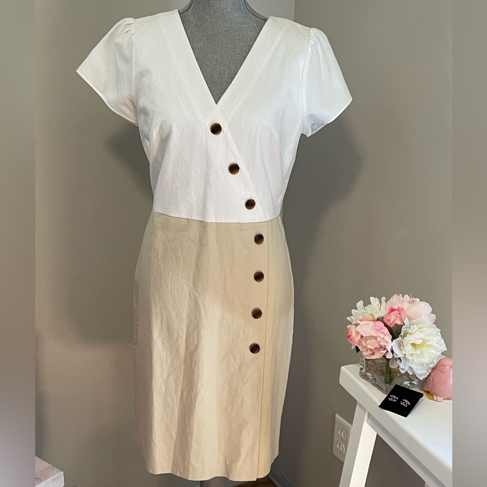 Ann Taylor linen blend dress